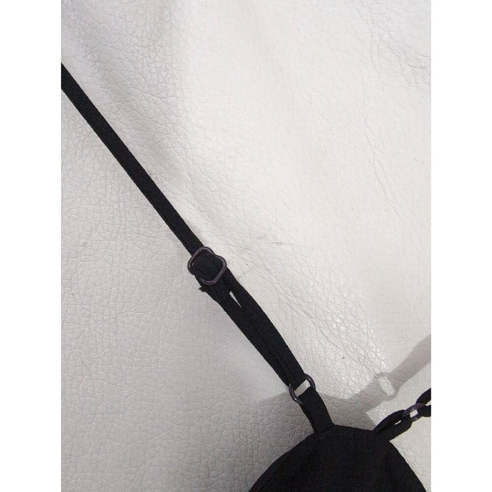 J Crew Cami Tank Top Womens 22 Black Sleeveless Scallop Trim Feminine Minimalist - Picture 6 of 11